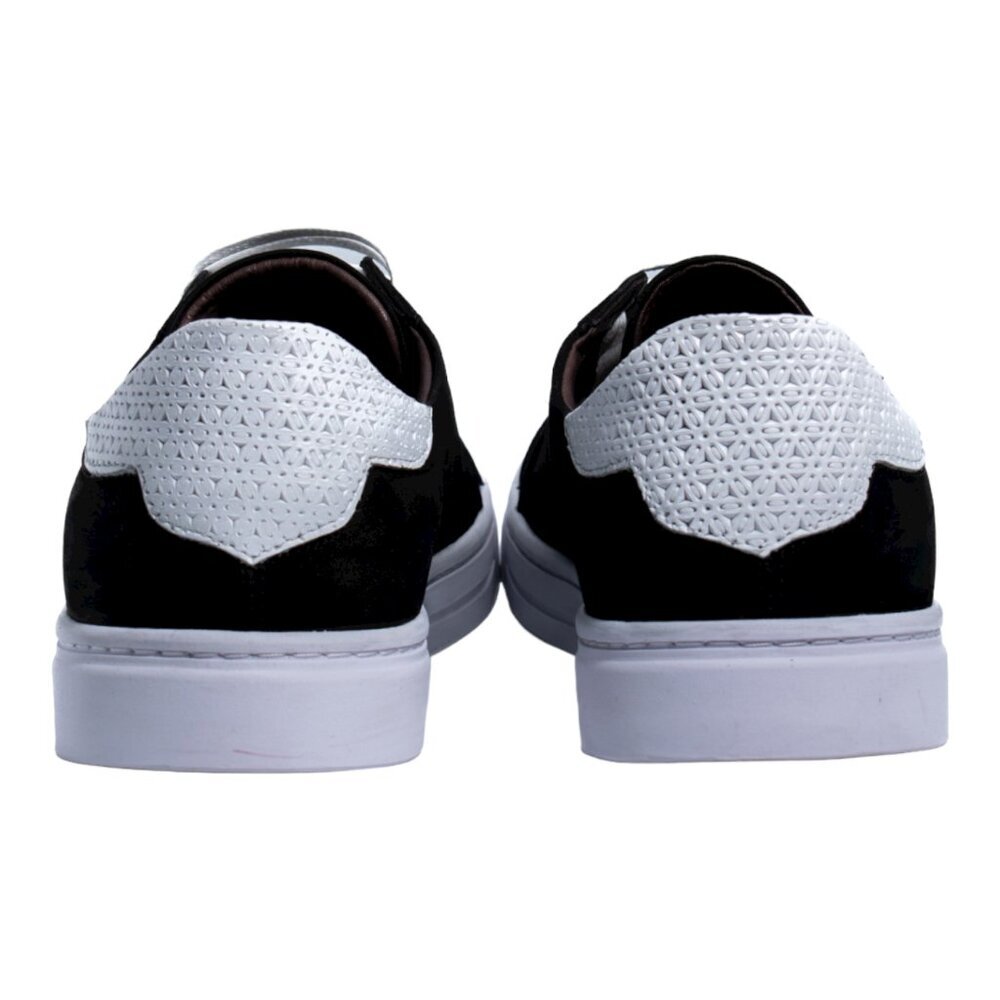 Handcrafted Women’s Black Nubuck Leather Sneakers | Mommy & Me - Picture 10 of 15